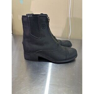 Ariat Scout Zip Paddock Boots 4LR Women’s Size 5.5 B Black Leather Riding